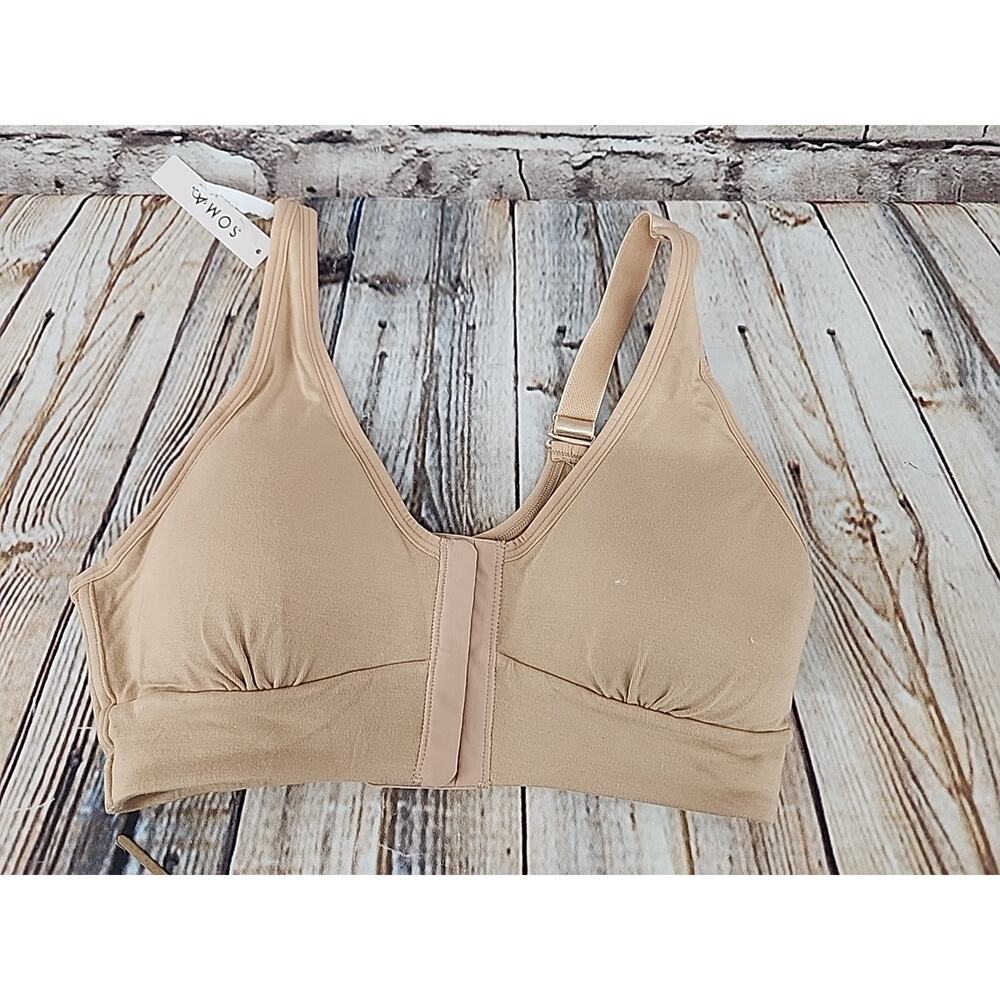 AnaOno Front Clasp Bra Size Medium Tan Color NEW